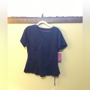 Navy blue ladies scrub set